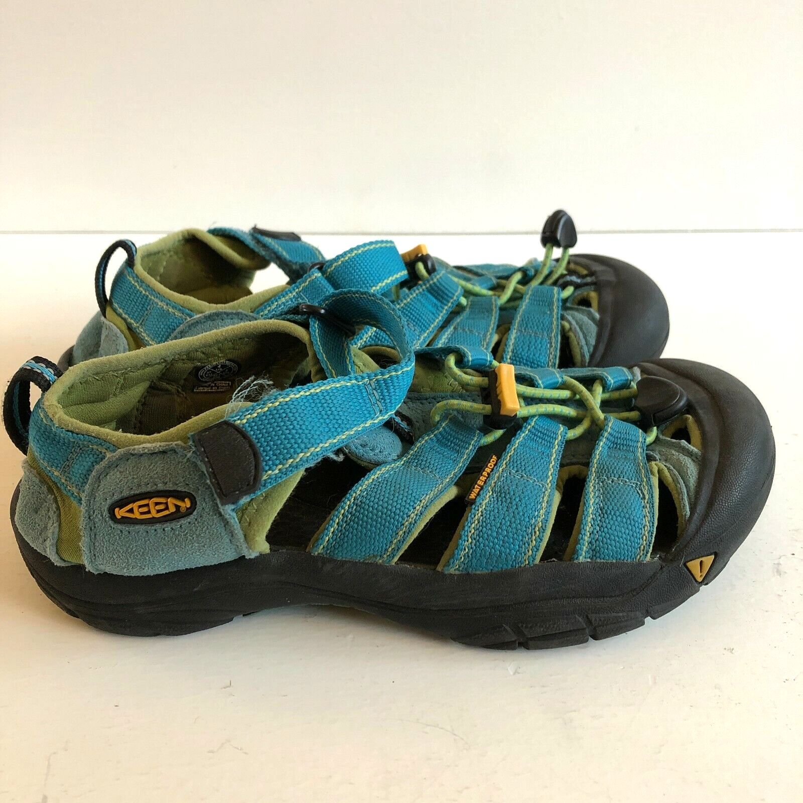 Sandali sportivi da trekking blu turchese Keen Newport H2 Youth taglia 4 EU 37 impermeabili