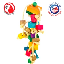 Bonka Bird Toys 1669 Wood Monster Junior Large Chew Cage Toy