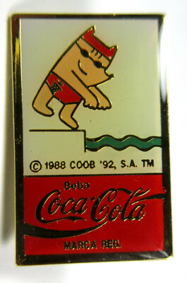Autocollant publicitaire Coca-Cola Disney défilé sportif Barcelone 92