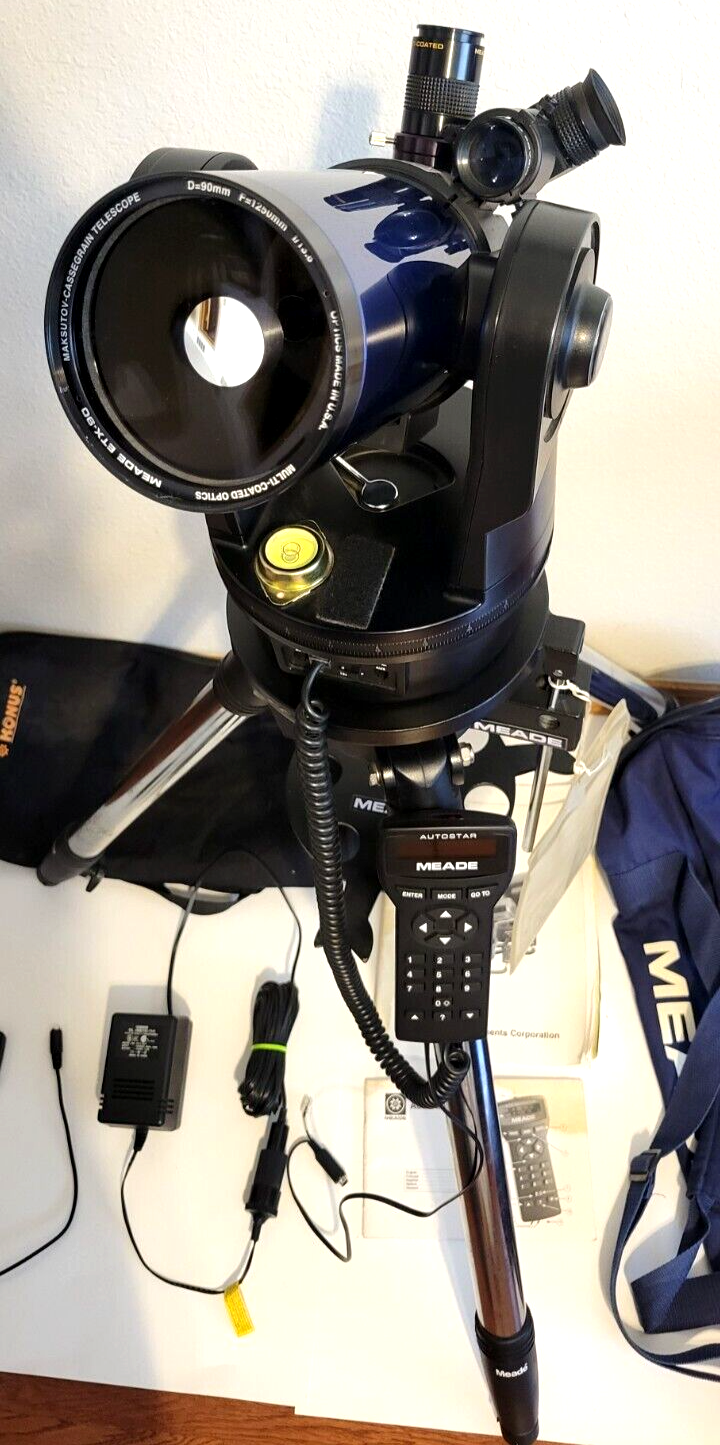 Meade ETX90EC Maksutov Cassegrain Telescope W/ Tripod, eBay