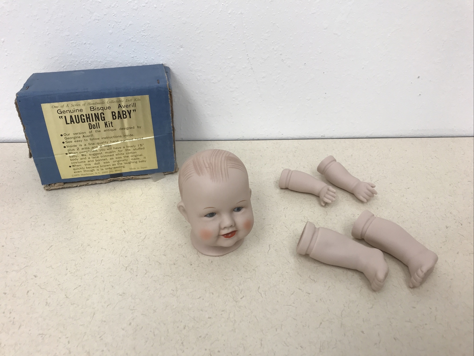 NEW Baby doll kit Vintage 1979 genuine bisque averill laughing