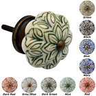 <!--F#f_0-->Door Knobs Ceramic Cupboard Drawer Pull Handle Floral Cabinet Knob 1/6/12/24PK<!--F/-->