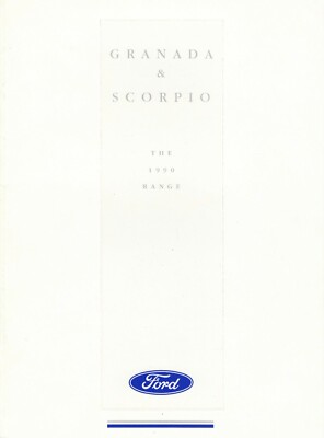 Ford Granada Scorpio 2.0 2.9 4wd 2.5 TD Prospekt Brochure UK England 1990 T 