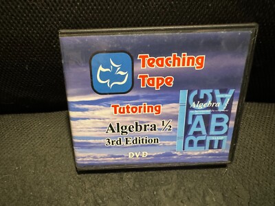 Saxon Algebra 1/2 Teaching Tape (3rd Edition) Tutoring PARTIAL/Replacement DVDS