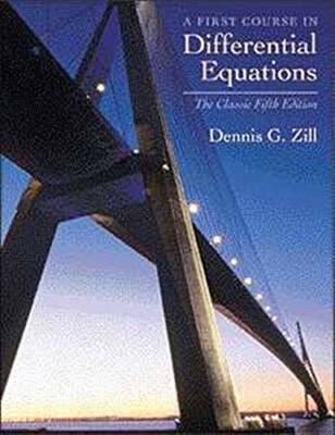 A First Course in Differential Equations: The Classic Fifth Edition  - VERY GOOD