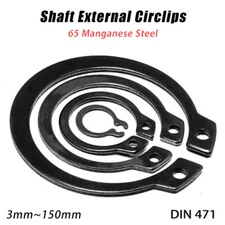 Shaft External Circlips Retaining CirClip 3mm~150mm DIN471, 65 Manganese Steel