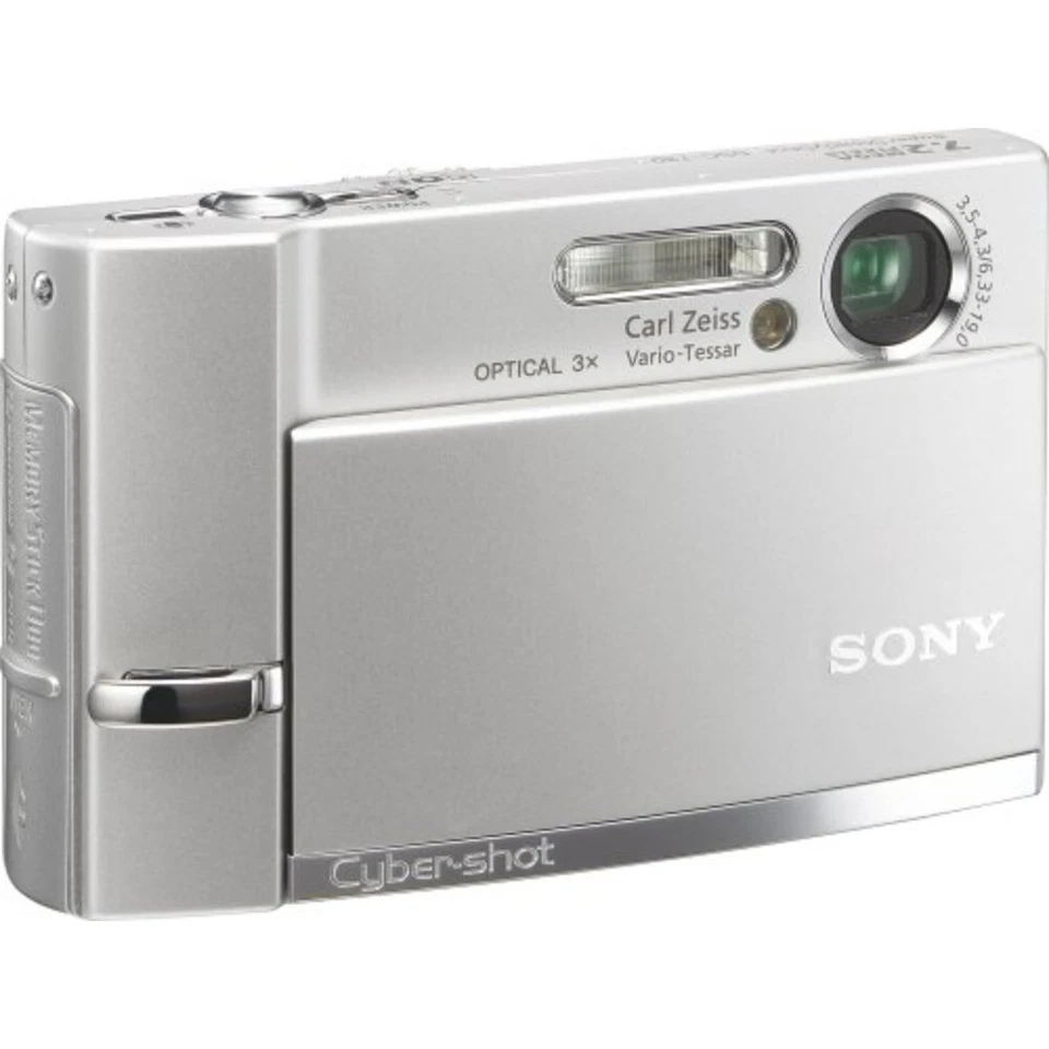 Sony DSC-T30 Digitalkamera Silber 7,2 MP 3fach optischer Zoom Bildstabilisierung - Bild 3 von 4