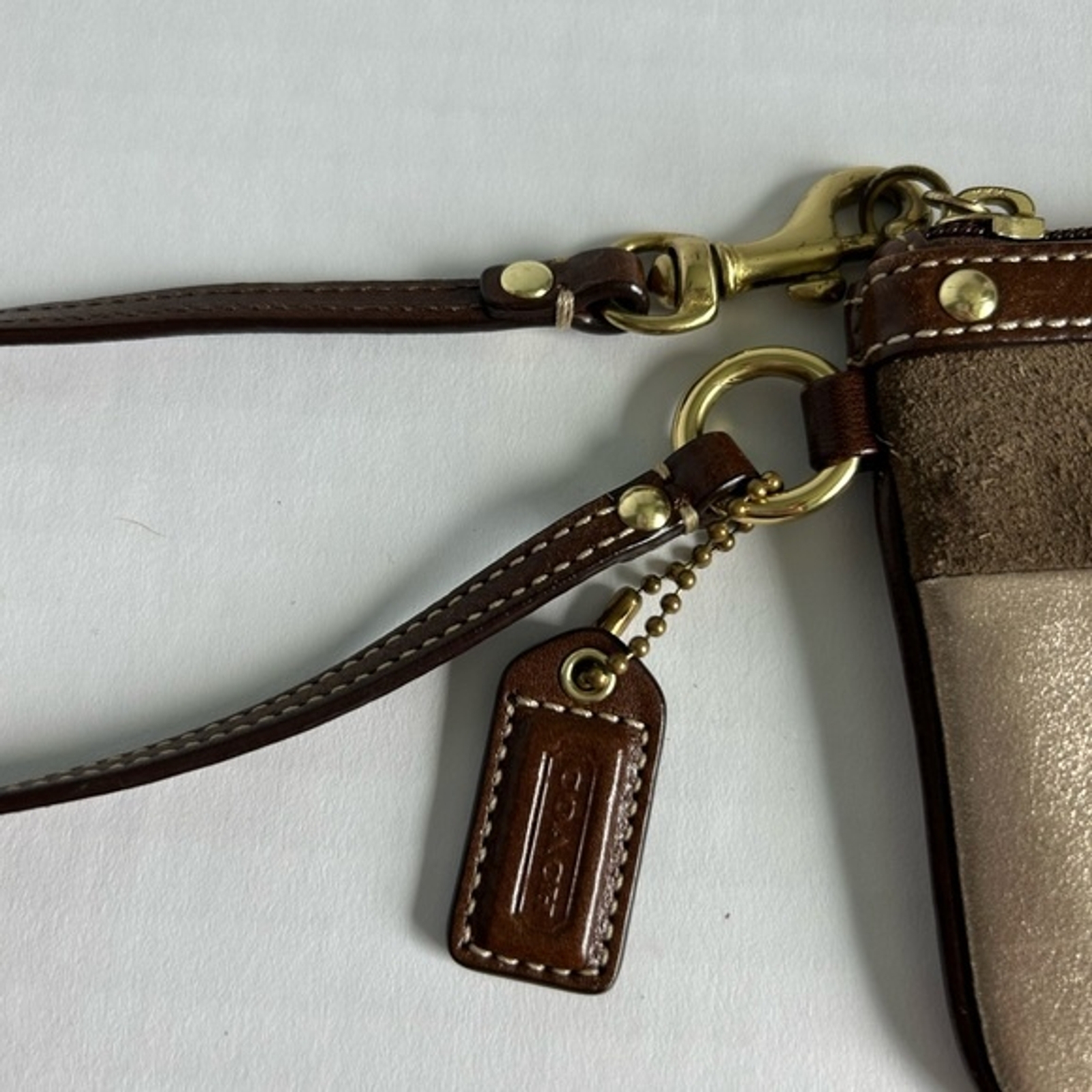 Coach Patchwork Leather/Suede Wristlet - image 5