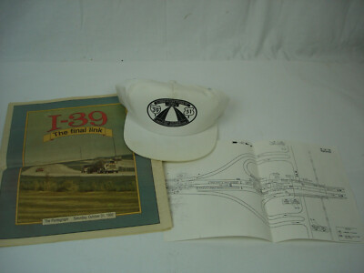 Vintage Interstate 39 Opening Collection Snapback Trucker Farmer Hat  K-Product
