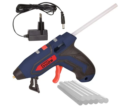Batteria GÜDE pistola per colla a caldo 7140-3,7 1,5 Ah batteria 3,7 Volt incl. 10 x perni adesivi
