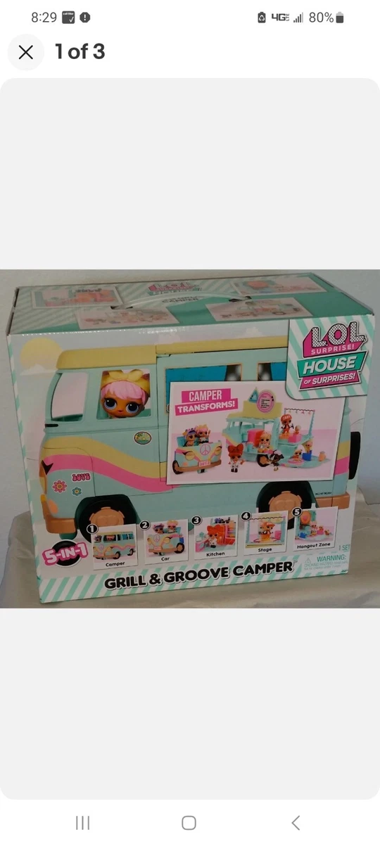 LOL Surprise Grill & Groove Camper Playset - Brand New In Box!!