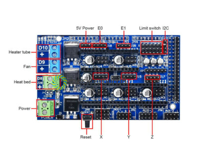 NEW 3D Printer Controller Board for RAMPS 1.6 Upgrade Base On Ramp 1.4 1.5