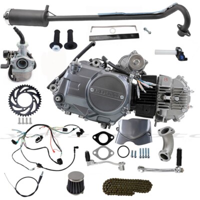 Lifan 125cc Semi Auto Engine Motor Kit for ATC70 ATC90 ATC110 Z50 CT90 Dirt Bike