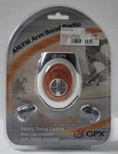 GPX Sport X Armband AM/FM Radio with Belt Clip and Arm Strap