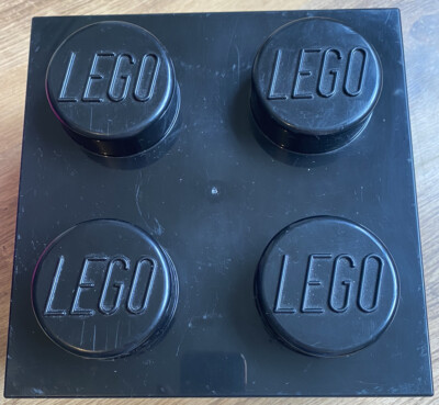 Große LEGO Aufbewahrung 4 Nieten Stein Box 4003 stapelbar schwarz Spielzeug sortieren Laden bauen