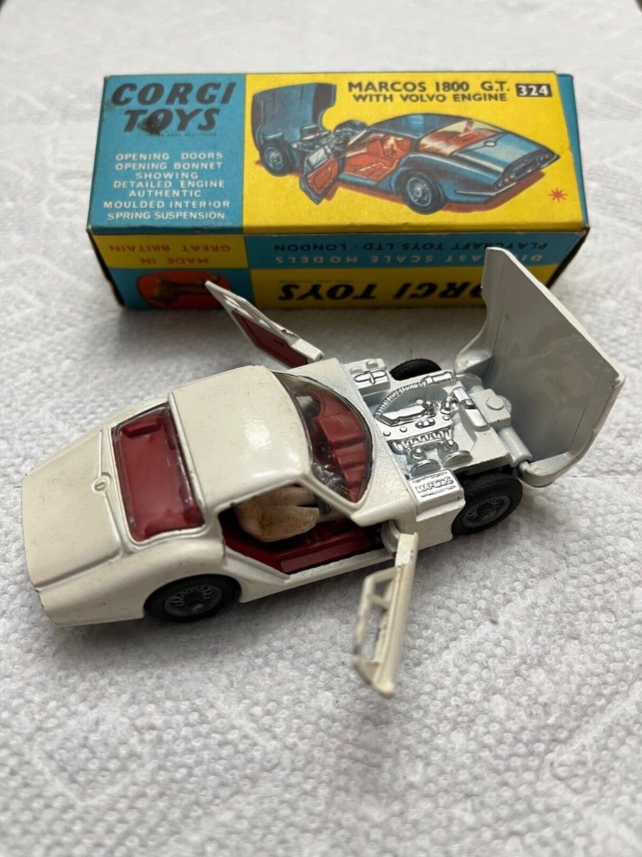 Corgi Toys 324 Marcos Volvo 1800 GT – Miniature Collection, Boîte D'origine