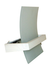 Lampada da Parete Applique Linea Light Wood Bianco 90187 45cm Vetro Legno Design