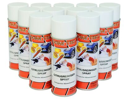 Citrus Reiniger Spray 12x400ml Teer Edding Entferner organischer Reiniger KimTec