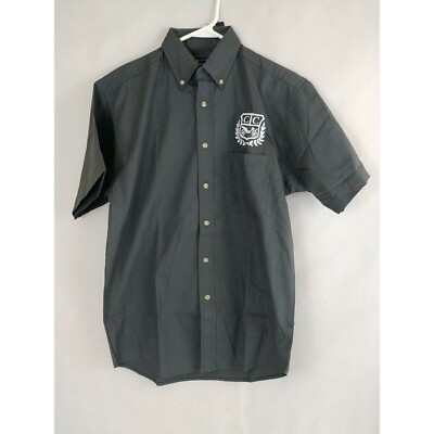NWT Blue Generation C/C Emblem Work Shirt Button Up Gray Size Small