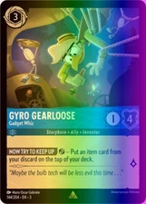 Lorcana Gyro Gearloose - Gadget Whiz (144/228) Into the Inklands NM FOIL