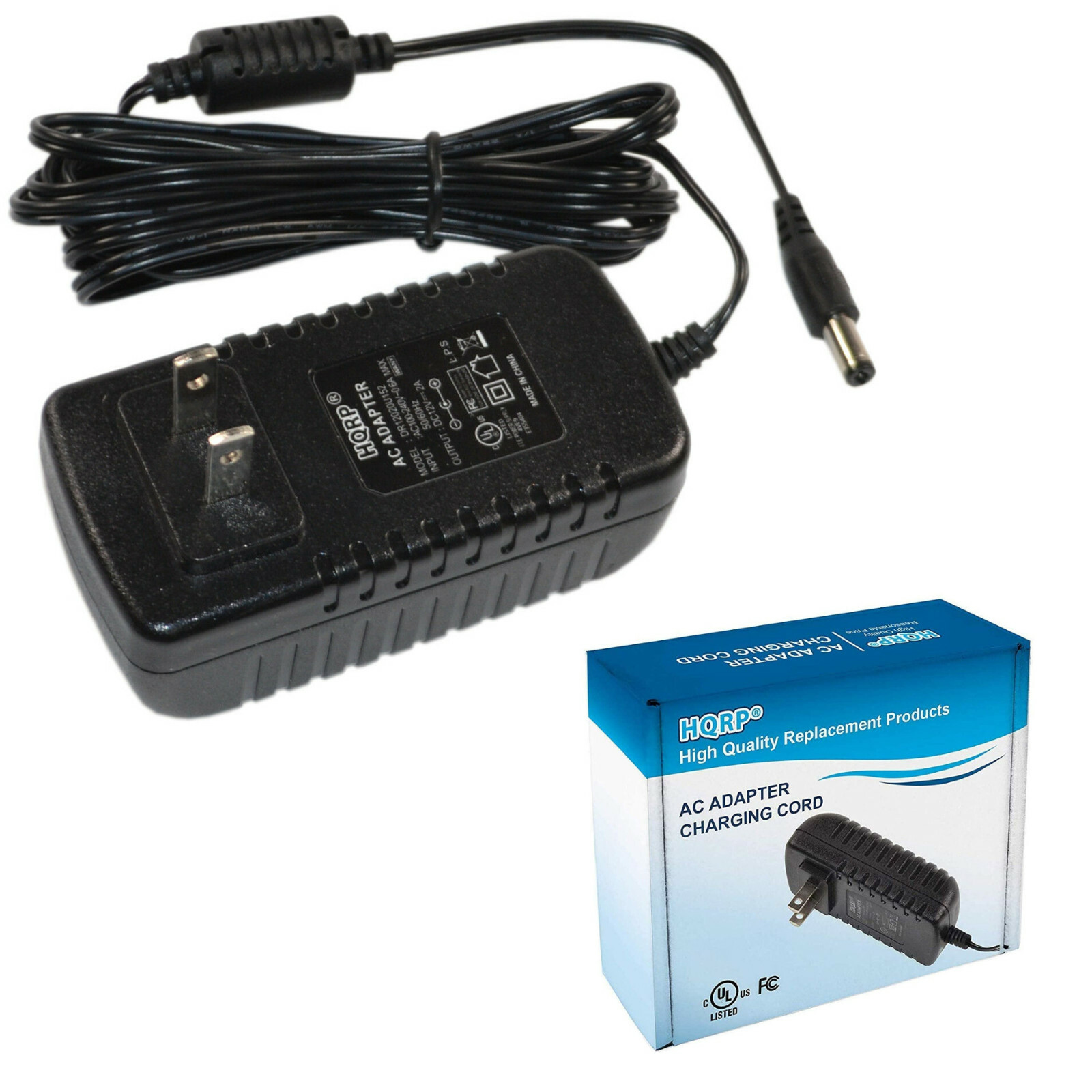 HQRP AC Adapter for Yamaha PSR-E423 YPG-525 YPG-535 YPT-200 