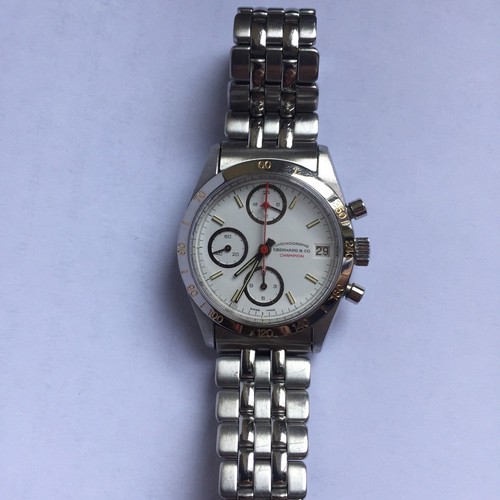 CRONOGRAFO EBERHARD CHAMPION Ref. 31022 con bracciale, box e documento |  eBay