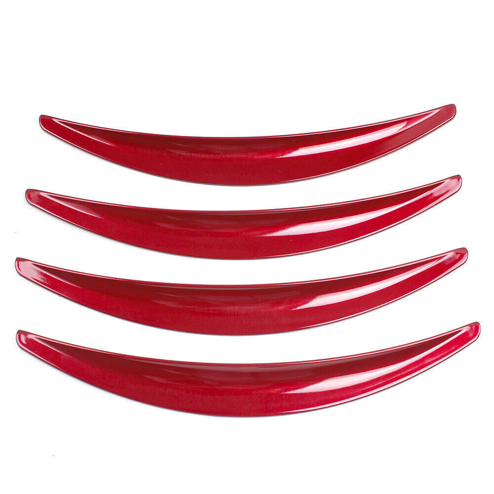 For Tesla Model 3 2017-2022 Red Mud Flaps Fender Wheel Eyebrow 4pcs N