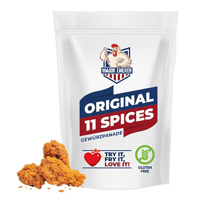 Major-Chicken ''ORIGINAL 11 SPICES'' Gewürzpanade für Fried Chicken, 220g-1Kg