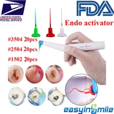 Endo Activator Dental Root Canal Sonic Irrigator Wireless Handpiece With 60Tips