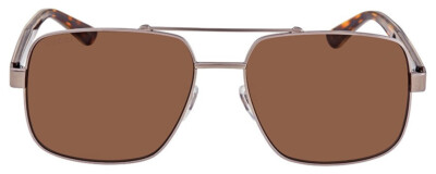 Gucci GG0529S Unisex Pilot Sunglasses in Ruthenium Tortoise  display picture 3