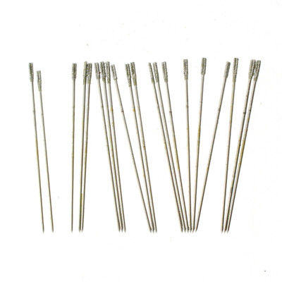 20Pcs 1 mm Diamond Coated Lapidary Drill Hole Needle Solid Bits 6# for Jewelry