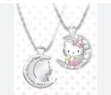Hello Kitty   I Love You To The Moon  Back  Necklace