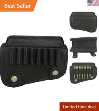 Genuine Leather Cheek Rest with 8-Shell Holder for Ultimate Shooting Comfort