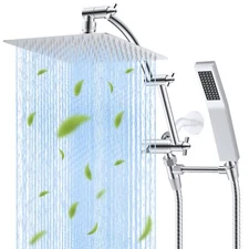 Shower Head,10 Inch High Pressure Rainfall Shower Head/Handheld Showerhead Combo