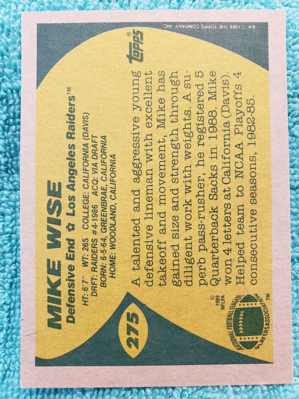 1989 Topps - #275 Mike Wise (RC) for sale online | eBay