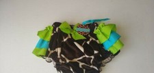 Mud pie Baby Girl Giraffe Diaper Cover 0-6 Mos NWT