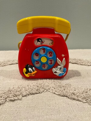 Vtg TYCO Toy telephone and music box  Warner Bros characters 1994