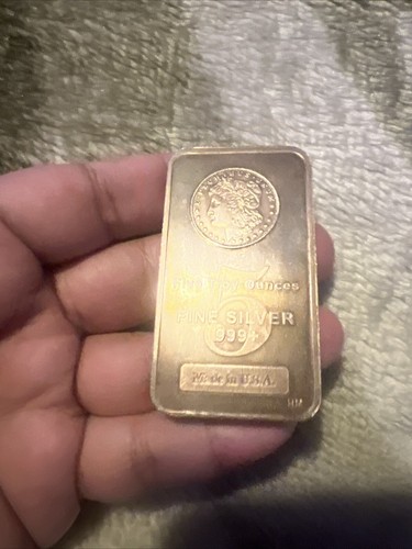 5 oz SilverTowne Morgan Silver Bar (toner) Ships Same Day - Picture 5 of 14