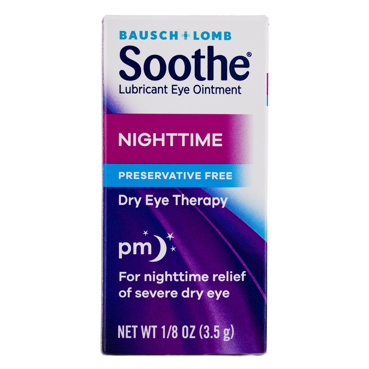 2 Pack Bausch & Lomb Soothe Nighttime Lubricant Eye Ointment
