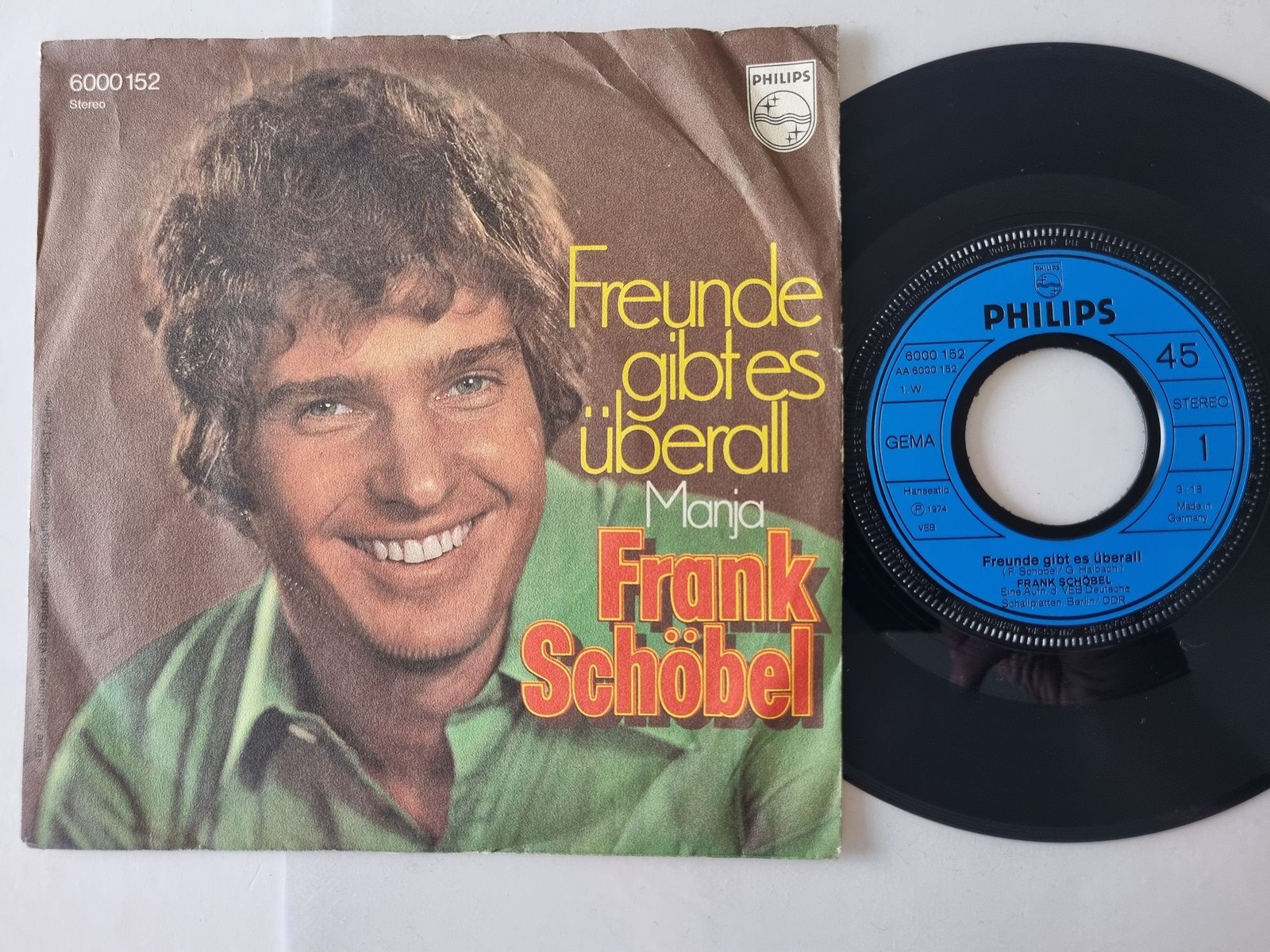 Frank Schöbel - Freunde gibt es überall/ Manja 7'' Vinyl Germany