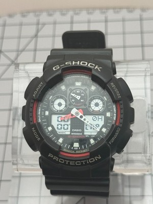 Casio GA-100-1A4 G-Shock 51mm Quartz Ana-Digi Chronograph New Battery