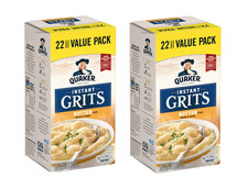  Pack of 2 New Quaker, Instant Grits Value Pack, Butter, 0.98 oz, 22 count