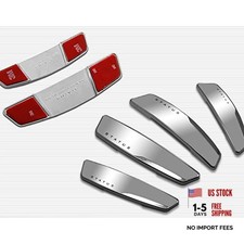 4 Pcs High Glossy Slim Door Edge Guards Bumper Protector Trim Guard Silver