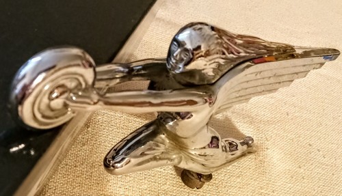 Vintage 1937 USA PACKARD GODDESS of SPEED Auto Radiator Hood Ornament Part 1938 - Picture 2 of 7