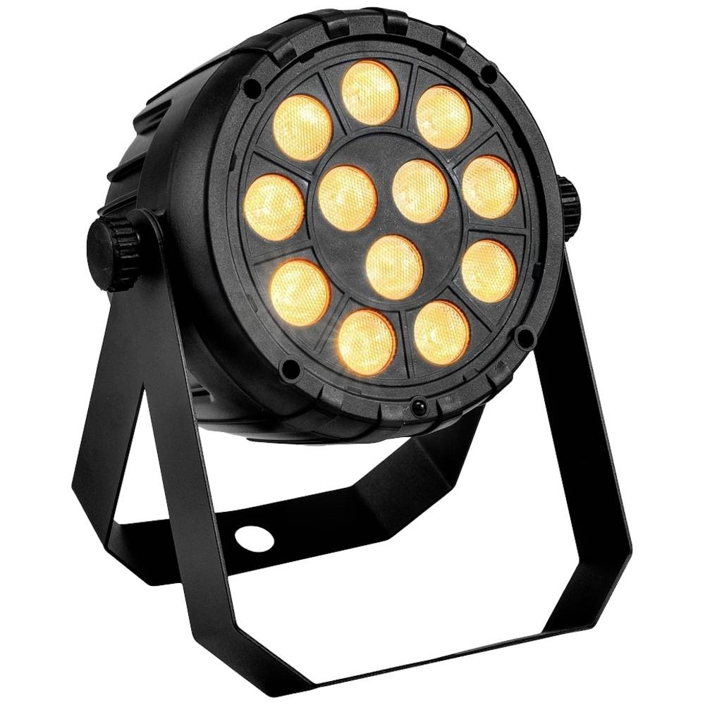 Projecteur PAR LED 12 5W silencieux Eurolite changeur couleur pour théâtre et concert