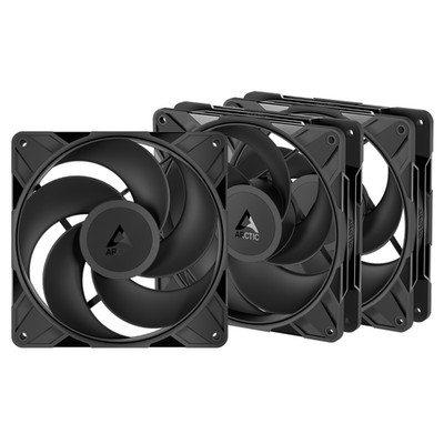 3 x ARCTIC P14 Pro Reverse Black 140mm 14cm PWM PST 4-Pin PC Gehäuselüfter schwarz