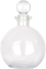 Decorative Glass Bottle - 9 fl oz. Potion Bottle 1 Set w/Glass Stopper 