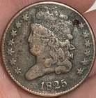 Photo of a 1825-P Half Cent from an eBay listing that sold on Jul 10, 2026