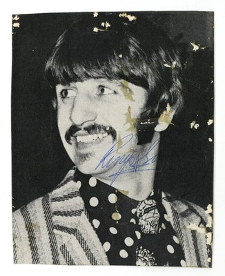 Ringo Starr signed Beatles Monthly Magazine Cut 1967