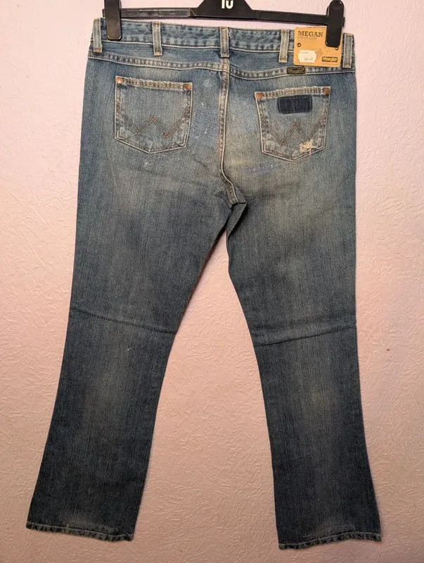 Vintage Wrangler Megan Super Low Bootcut Jeans W32 L34 image 5